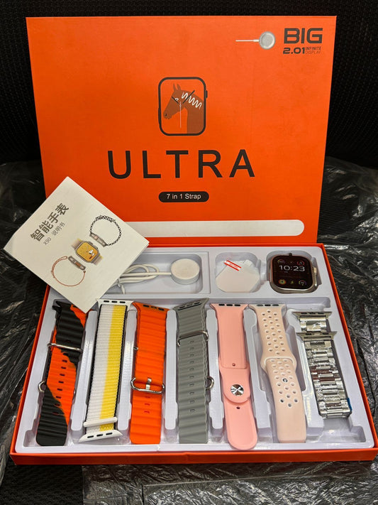 Ultra 7 In 1 Strap Smart Watch 2.01 Infinite Display