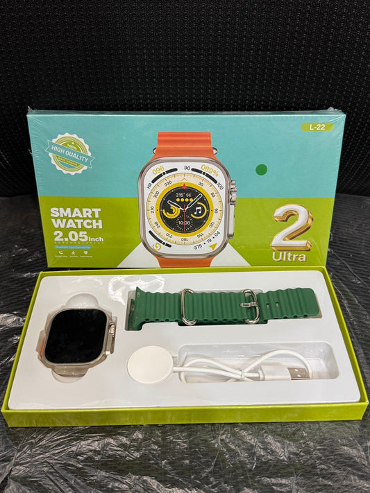L22 Ultra 2 Smart Watch 49mm 2.05 inch display with Wireless Charger good quality box packed